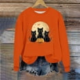thumbnail image 5 of Inverlee Halloween Sweatshirts Women Cute Pumpkin Ghost Graphic T-shirt Going Out Crewneck Sweatshirt Long Sleeve Holiday Pullover Tops Halloween Gifts, 5 of 6