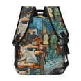 thumbnail image 5 of KLL Whimsical Cats Night Cafe Print Casual Backpack for Men Women,Travel Casual Backpack Outdoor Activities Bag Daypack for Travel Hiking Shopping Daily, 5 of 5