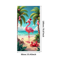 thumbnail image 7 of Colorful Design Flamingo Christmas Beach Theme Polyester Material Party Decoration Event Banner for Holiday Celebration Indoor Decoration Kids Party, 7 of 7