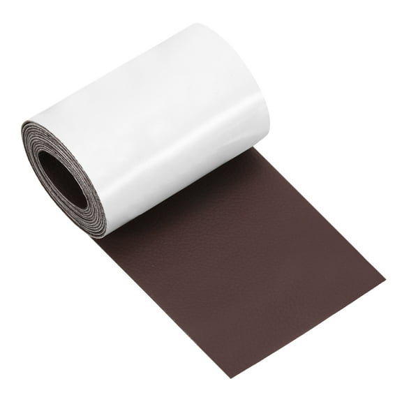 Uxcell Leather Repair Patch 3"x60" Self-Adhesive Leather Vinyl Repair Tape Kit for Furniture Couches Sofa Chair Car Boat Seats Jackets, Dark Brown