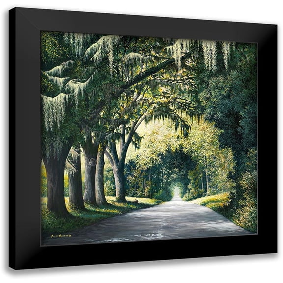 Nawrocke, Bruce 12x12 Black Modern Framed Museum Art Print Titled - Down the Rabbit Hole Square