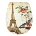 thumbnail image 3 of 3Pcs Bathroom Set Bath Rug Set Paris Eiffel Tower Pattern Anti-Slip Bathroom Pedestal Rug + Toilet Lid Cover + Floor Mat Bath Mat Set, 3 of 9