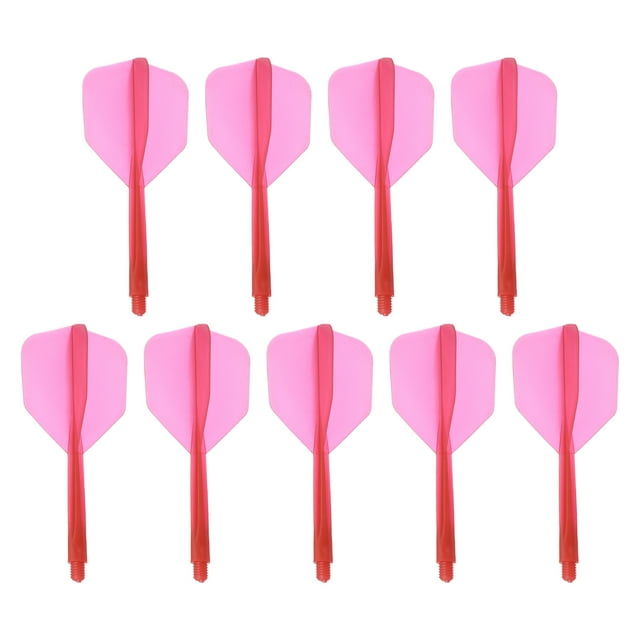 Unique Bargains Vols de Fléchettes Intégrés, Ensemble de 9 Fléchettes Durables, Rouge