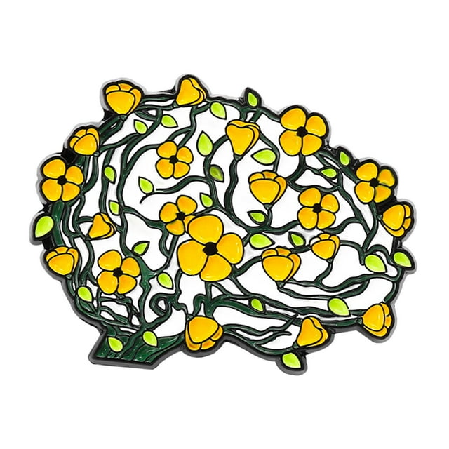 Broche de órganos humanos, regalo de joyería, pequeño pin esmaltado creativo de moda, solapa de metal cerebro lateral