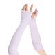 thumbnail image 5 of Sonducket 1 par de guantes sin dedos de alta elasticidad para brazo largo, múltiples colocaciones, manga de punto, protección para muñeca, montañismo guantes y mitones Volante Blanco, 5 of 6