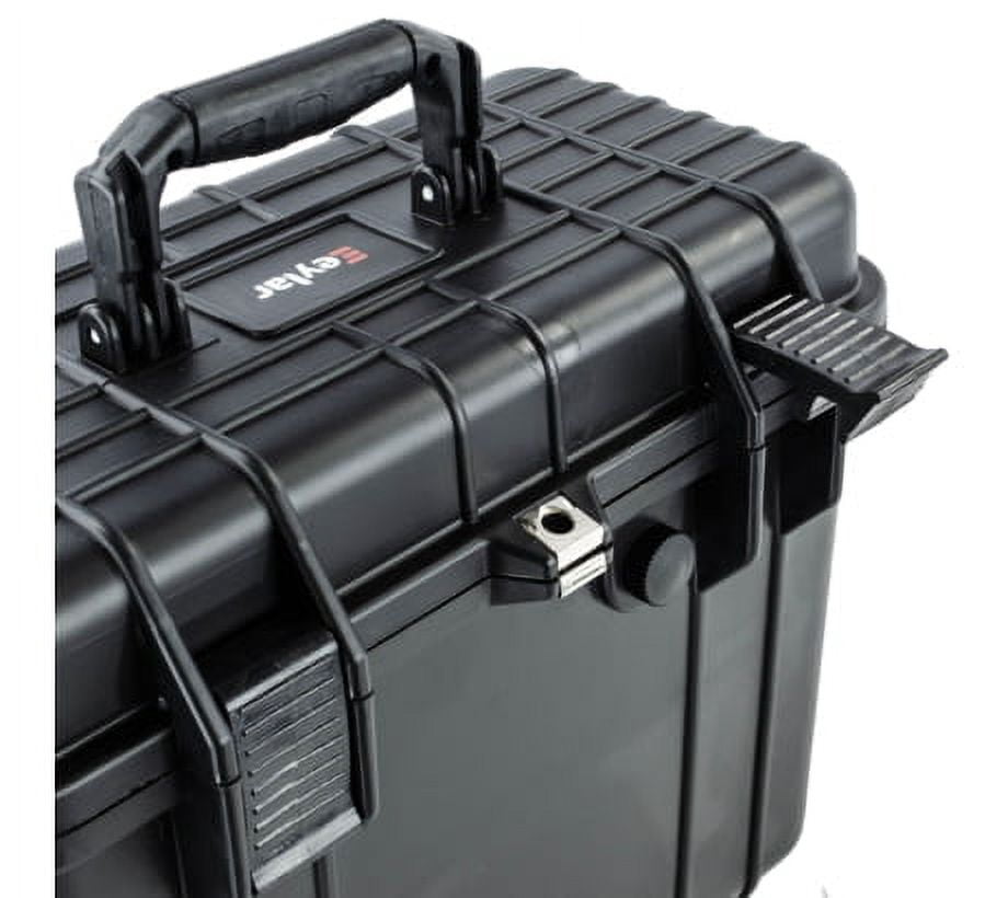 Eylar Tall 16.93in Waterproof Gear Hard Case w/Foam, Black