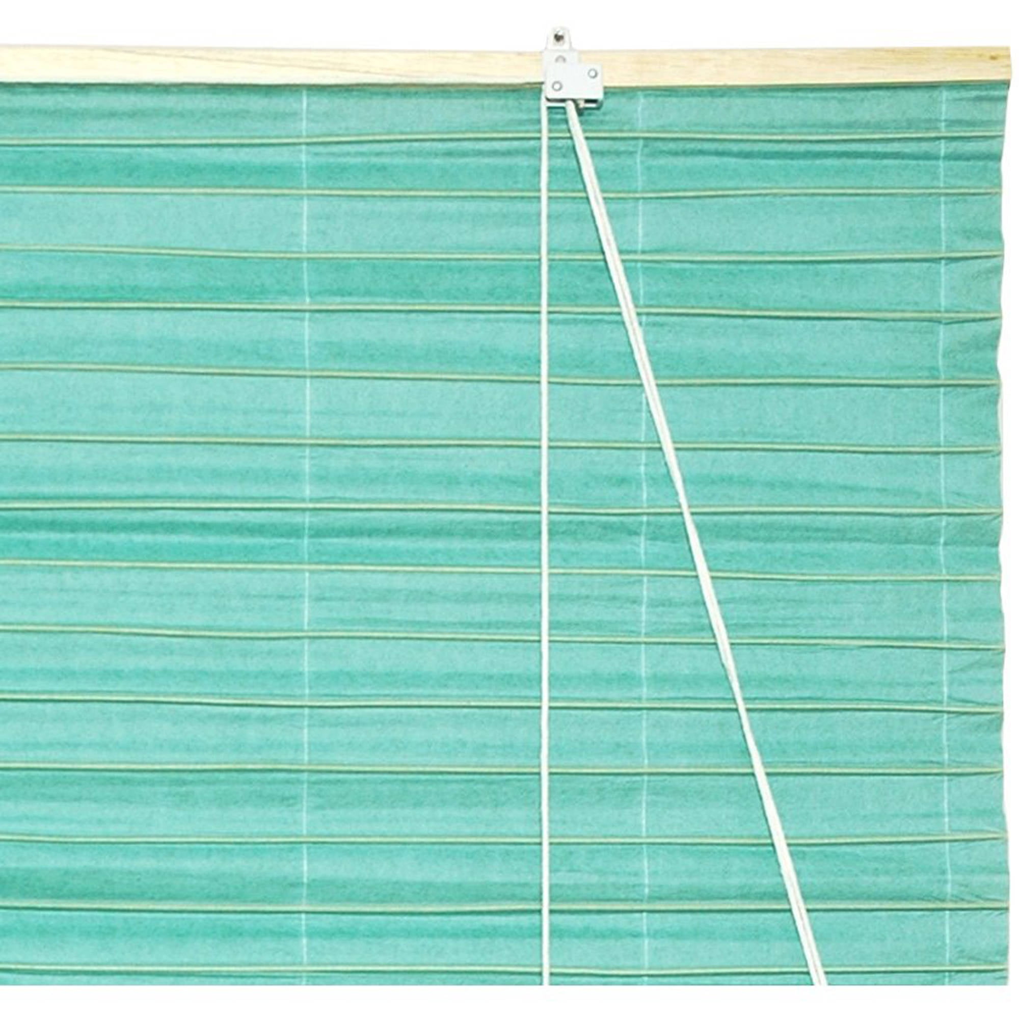 Shoji Paper Roll Up Blinds, Light Blue