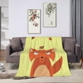 thumbnail image 3 of Fox Animal Throw Blanket,Super Soft Anti-Pilling Flannel Bed Blankets, 60"x50", 3 of 8