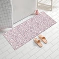 thumbnail image 2 of Pink Purple Sun Cloud Pattern Bathroom Rugs Mat,Non Slip Microfiber Bathroom Rug,Rubber Backing,Soft Bathroom Mats for Bathroom Floor,Tub and Shower,60x24in(150x60cm), 2 of 5
