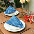 thumbnail image 2 of Iauyy Satin Napkins Set of 4- Abstract- Blue DIY Printing Decoration Cloth Napkin- Easy Care for Home/Party, 2 of 8