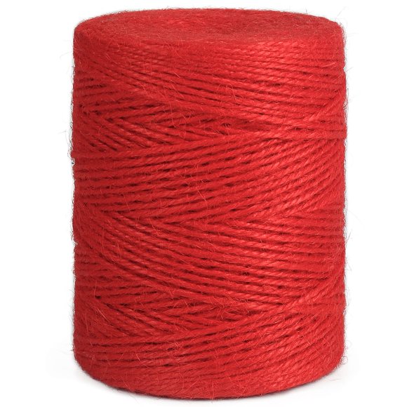 Vivifying Red Twine, 656 Feet 2mm Christmas Twine String for Gift Wrapping, Crafts, Packing and Decoration