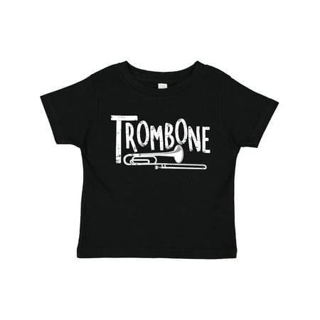 

Inktastic Trombone Rough White Text Gift Toddler Boy or Toddler Girl T-Shirt