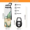 thumbnail image 3 of St-patrick's Day Gnomes Leaves Sports Water Bottle Portable Travel Mug 32oz BPA Free Leak Proof Straw Transparent Tritan for Gym Yoga Cycling Camping, 3 of 7