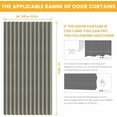 thumbnail image 3 of 100% Blackout Magnetic Door Curtain Accordion Doors Interior Closet Door Curtain Invisible Applicable Bedroom Room Living Room Doorway （Grey 52" W x 78" L 1 Panel, 3 of 6