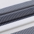 thumbnail image 2 of Ombre Waffle 3D Striped Waffle Weave Textured Ombre Stripe Designed Fabric Shower Curtain with 12 Roller Ball Hooks included 70 x 72 in Navy, 2 of 7