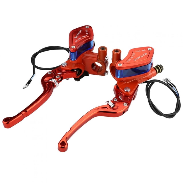 Bomba de freno hidráulica de ajuste de rodillo CNC Universal para motocicleta de 22mm naranja