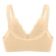 thumbnail image 5 of Brasier Mujer Sujetador Push up sin Aros con Cierre Frontal, Realce, Cobertura Lateral, Espalda Suave, Comodidad para Uso Diario. Grande, 5 of 5
