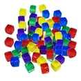 thumbnail image 4 of 100 Pcs/ensemble Six Faces 10mm Acrylique Transparent Coin Rond Portable Multicolore, 4 of 8
