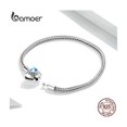 thumbnail image 1 of Pulsera de plata 925 con abalorios en forma de corazón para mujer, 1 of 2