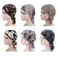 thumbnail image 2 of Turban pour Femmes Imprimé - Foulard en Coton Extensible Bonnet Chimio, 2 of 5