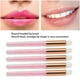 thumbnail image 4 of 5 uds cepillo de labios de cristal brillante cepillo de pestañas de lana de fibra portátil de cabeza redonda para maquillaje, 4 of 8