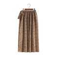 thumbnail image 4 of Vedolay Skirt For Women Trendy Women's High Waist Flare A-line Midi Skirt,Khaki XL, 4 of 5