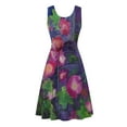 thumbnail image 5 of Cyber&Monday Deals Womens Summer Dresses Casual Boho Flowy Swing Sun Beach Dress Sleeveless Mini Dress Floral Print Tank Dress U Neck, 5 of 5