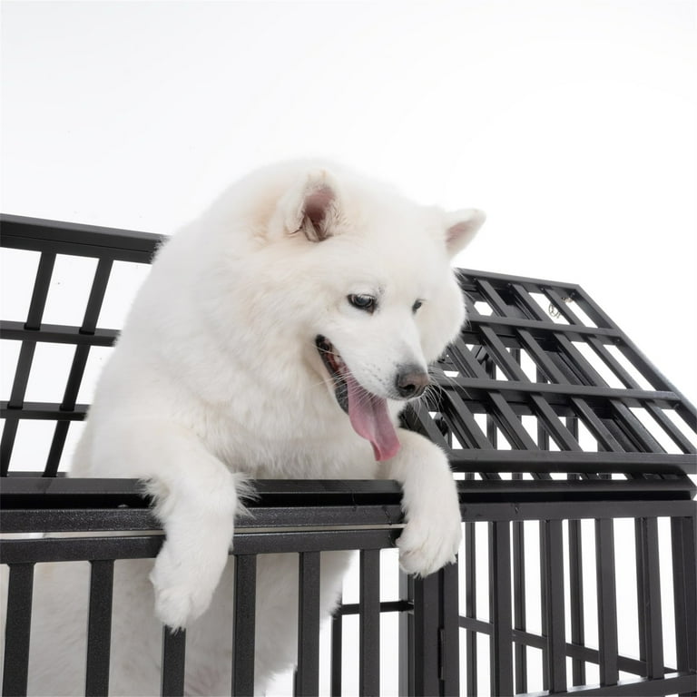 Aukfa 43/47/51 in Heavy Duty Indestructible Dog Crate, House Shape