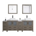 thumbnail image 5 of Vanity Art 84" Double Sink Freestanding Bathroom Vanity Set with Engineered Marble Top and Mirror, 5 of 10