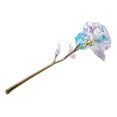 thumbnail image 1 of sweethay 24K Foil Plated Gold Rose Flowers Box Decoración de boda Día de San Valentín Regalo creativo Golden Rainbow Rose Type2 NO2, 1 of 6