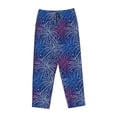 thumbnail image 4 of Goofa Ireworks In The Night Sky Printed Soft Pajama Pants for Women, Wide Leg Comfy Casual Lounge Yoga Pants-, 4 of 9