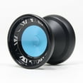 thumbnail image 2 of MAGICYOYO V11 Yo-Yo - PC and Aluminum Bi-Material Finger Spin YoYo (Solid Black /Light Blue), 2 of 4