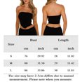 thumbnail image 2 of Blusa Mangas Largas Ombligo expuesto bustier top patchwork mujeres picante chica traje diario Kuymtek  Negro T L para Mujer, 2 of 6