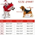 thumbnail image 5 of Abrigo para Perros Pequeños con Papá Noel Brillar Suéter Rojo de Navidad Tamaño L, 5 of 5