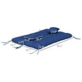 thumbnail image 3 of Geemuslly 60" Porch Swing Cushions Outdoor, Waterproof 2-3 Seater Swing Replacement Cushion with 2 Pillows & Ties, 5" Thick Thicken Bench Pad for Patio Garden, Blue, 3 of 7
