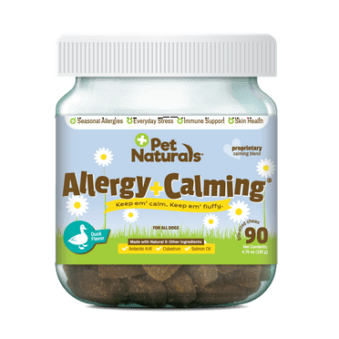 Pet Naturals Anxiety & Allergy Relief Soft Chews for Dogs, Duck, 90 Count Jar