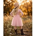 thumbnail image 6 of 2Bunnies Girls' 12M-10Y Paisley Lace Tulle Long Sleeve Knee Flower Girl Dress, 6 of 7