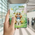 thumbnail image 4 of Cavalier King Charles Spaniel Hello Spring Time Flower Floral Nature Travel Passport Wallet Dog Lover Gifts PU Leather Passport Holder Cover - 02031, 4 of 5