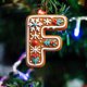 thumbnail image 1 of Adorno de árbol de Navidad con letras del abecedario 26 F, Característica: Adorno de árbol de Navidad con letras del abecedario 26, Adornos de Navidad personalizados DIY, Decoración de Navidad, Colgan, 1 of 5
