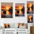 thumbnail image 4 of Designart "Harbor Sunset in Germany III" Germany Floater Framed Canvas Art Print, 4 of 7
