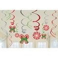 thumbnail image 3 of amscan 679852 Candy Cane Foil Swirls Value Pack, 12 Ct. | Christmas Decoration 24", 3 of 3