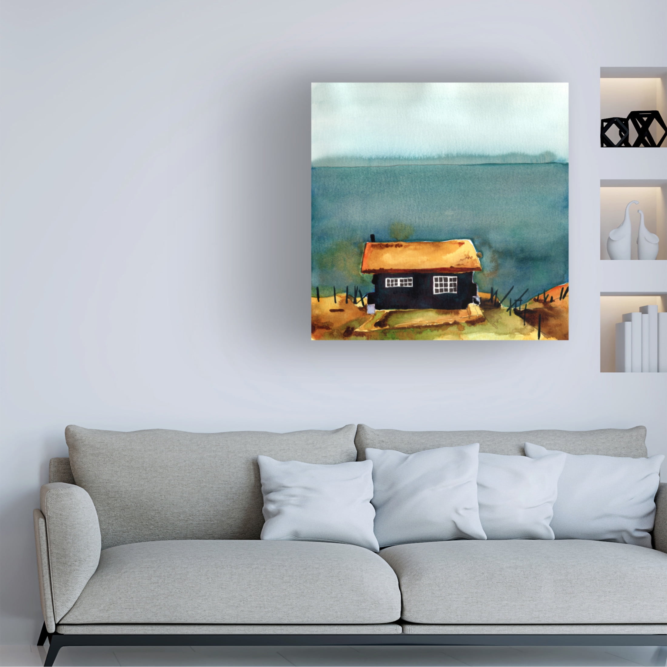 Trademark Fine Art Paul McCreery Rad Little Cabin II Canvas Wall Art