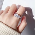 thumbnail image 3 of QQTDFG Gorgeous Cubic Zirconia 925 Silver Rings Women Jewelry Wedding Gift Sz 6-10-#1-10, 3 of 3