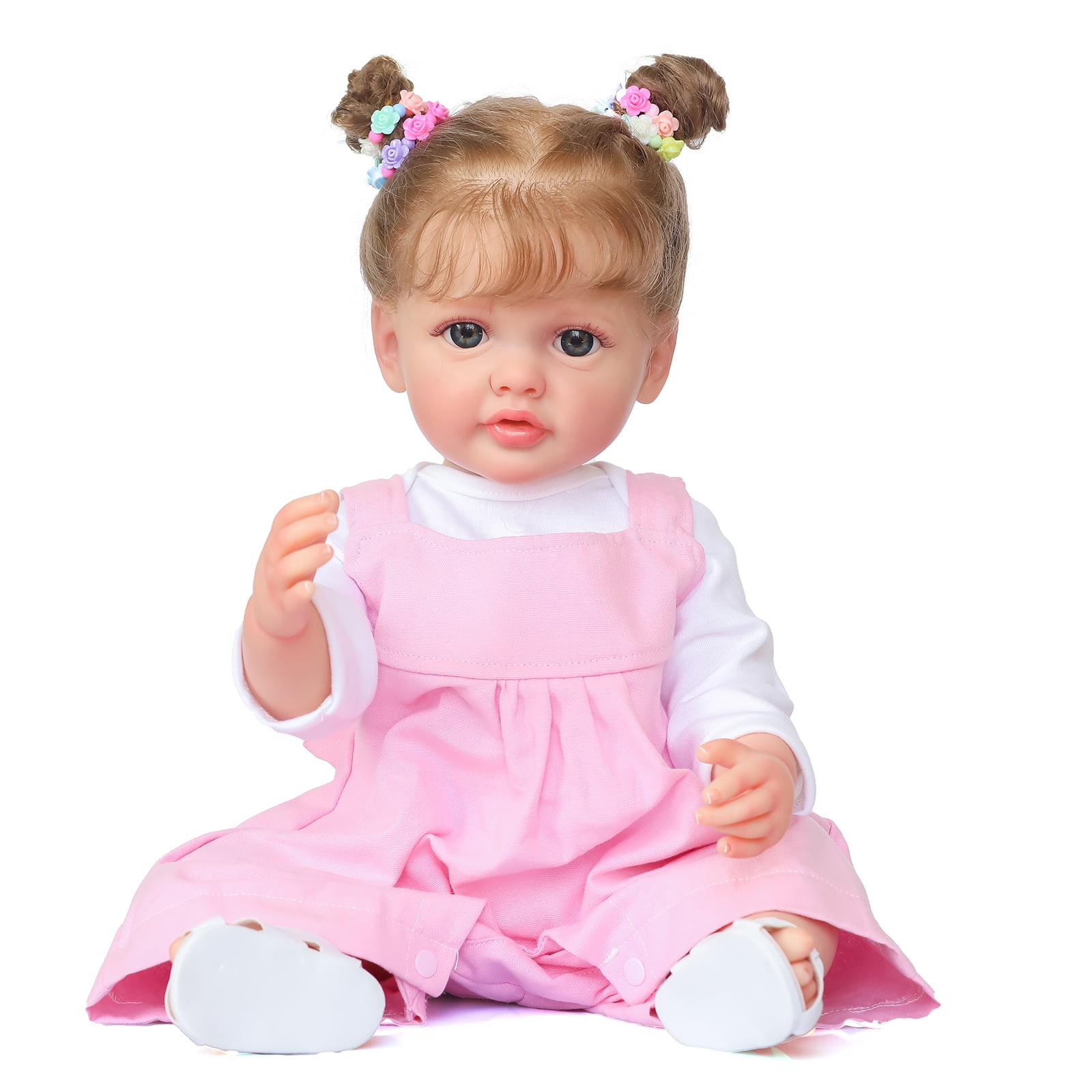 Lifelike Reborn Baby Dolls - 22 inch Realistic Newborn Baby Girl Doll Adorable Real Life Baby Dolls Girls Toddler with Gift Box for Kids Age 3+