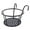 Black, variant on SLUOHZXI 1 Pc Hanging Railing Planters Basket, Round Iron Rack Fence Shelf, Metal Wire Flower Pot Holder, Plants Hangers with Hook for Balcony Garden Indoor and Outdoor (White)