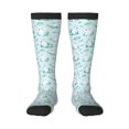 thumbnail image 2 of Picia Women Crew Soft Moisture-wicking Socks Rabbit And Dragonfly Pattern Design Cotton Socks, One Size fit All, 2 of 9