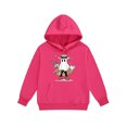 thumbnail image 5 of IUYRTFE Kids Halloween Hooded Sweatshirt Set Long Sleeve Pullover Two Piece Outfit Fall Winter Warm Casual Playwear Party Wear Toddler Boys Girls Clothing(Hot Pink#5,3 Years), 5 of 5