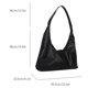 thumbnail image 5 of PU-Spleiß-Verbund-Umhängetasche, atmungsaktiv, für Damen, Einkaufsbummel (schwarz), 5 of 9
