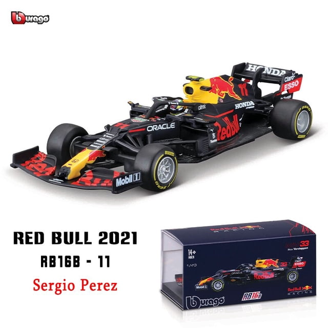 Bburago-coche de carreras de TORO ROJO, modelo de simulación RB18 1 # Verstappen 11 # Perez, colección de juguetes de aleación, 1:43, 2022, F1 Fivean unisex