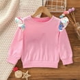 thumbnail image 4 of Vedolay Girls Sweatshirt Kid Girl Tie Dye Hoodies Long Sleeve Crew Neck Pulllover Top,Pink 5-6 Years, 4 of 5